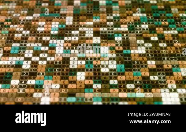 3d Digital Field With Changing Number Animation Hacking Computer - Artistic 4K Gradient Backgrounds | Free Download