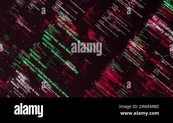 Programming Code Running Over Computer Screen Terminal Hacking Concept Stock Photo Alamy - Premium Vintage Texture Gallery - Mobile