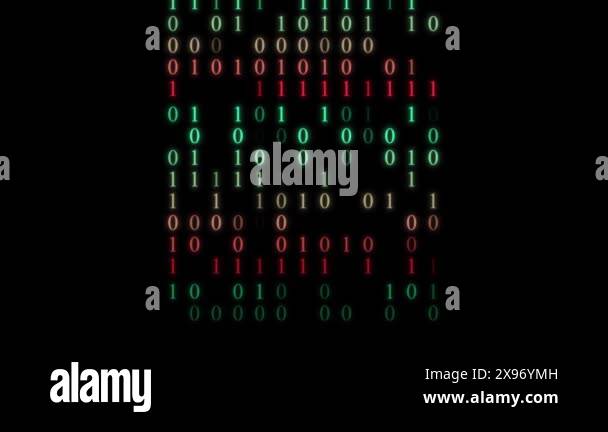 Stream Of Numbers Ones And Zeros Binary Code Abstract Background Stock Video Video Of - Light Texture Collection - 8K Quality