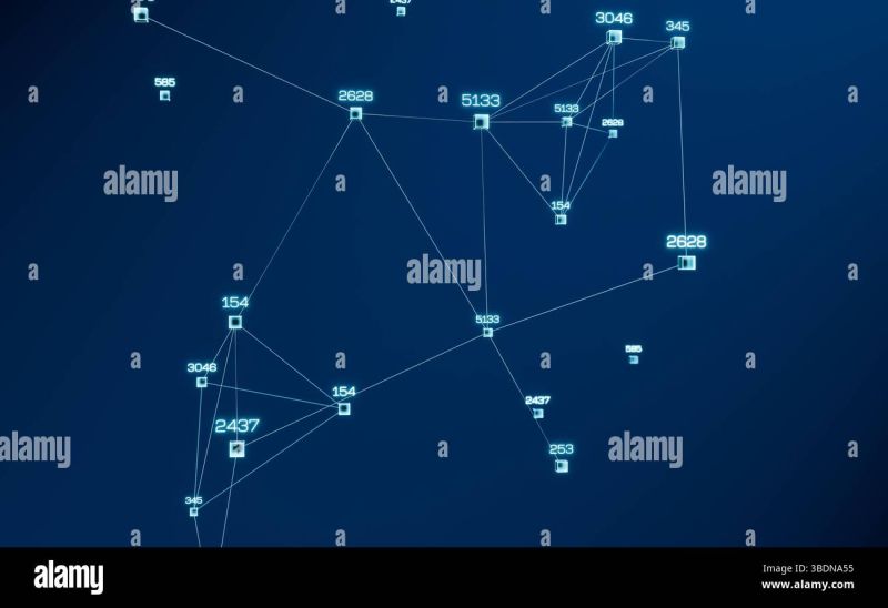 Futuristic Data Visualization And Analysis Animation With Numbers And - Incredible Gradient Picture - Full HD