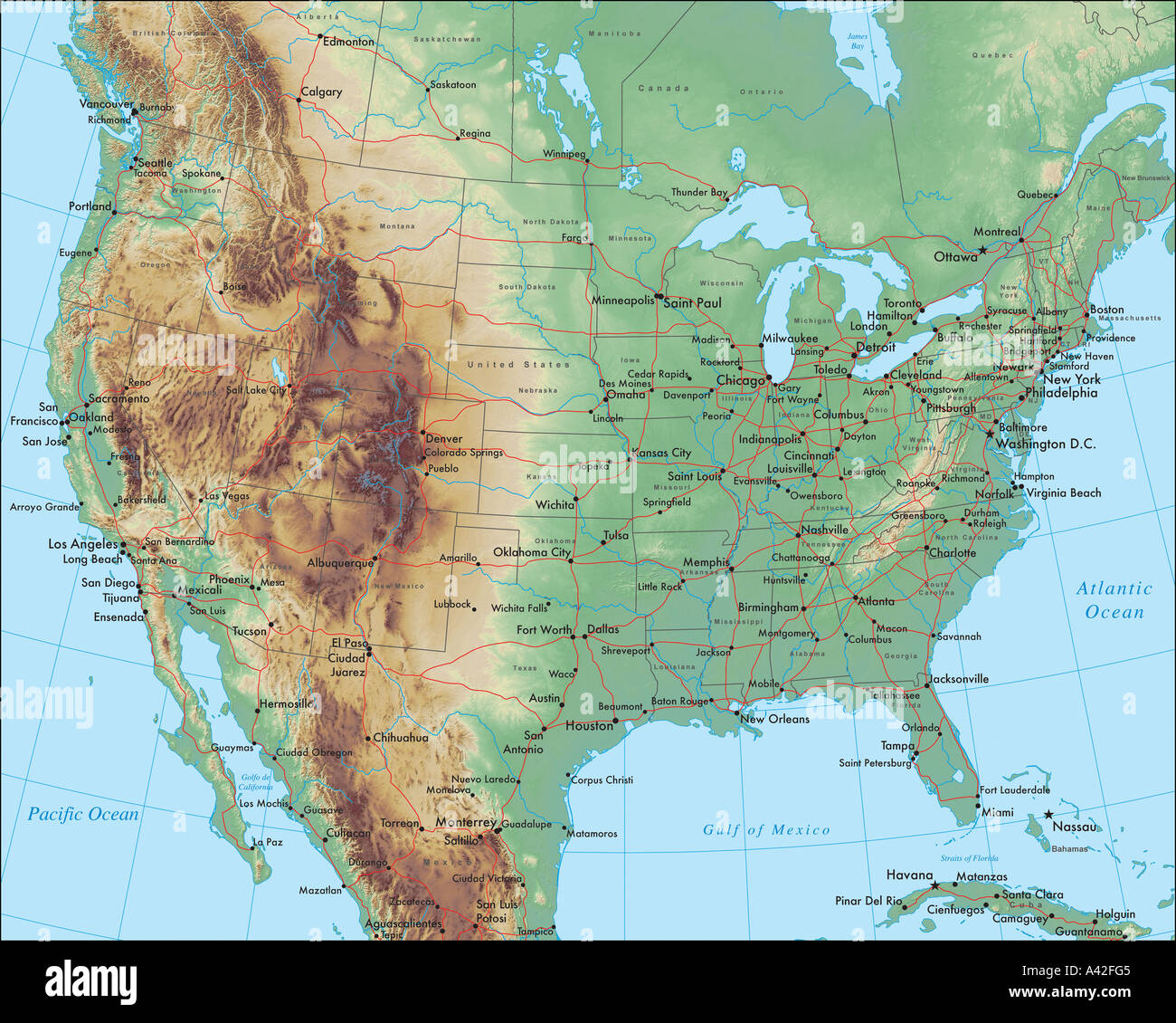 Usa Map Of Mountains Usa Map A42FG5 