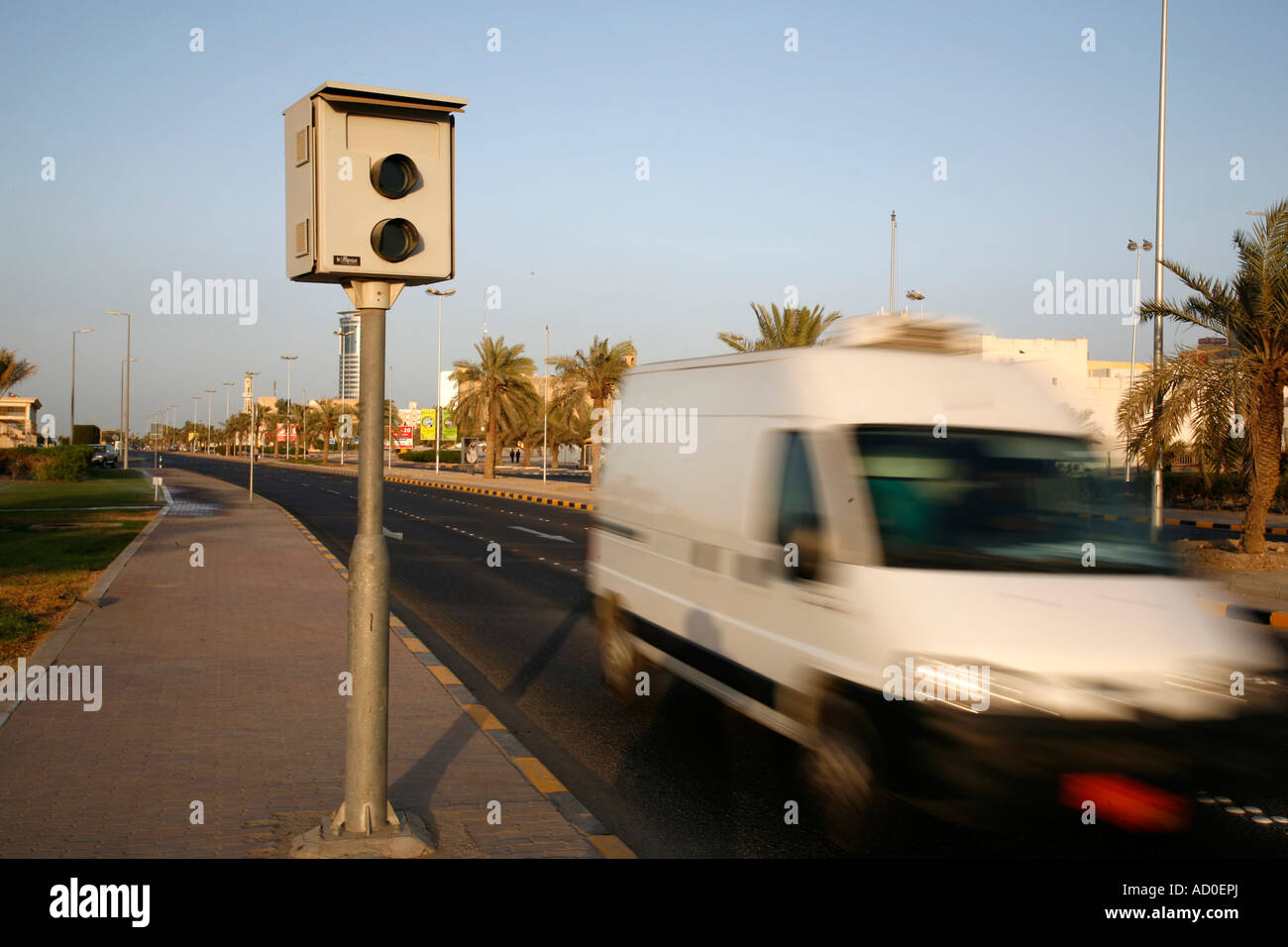Speed camera kuwait stock photo