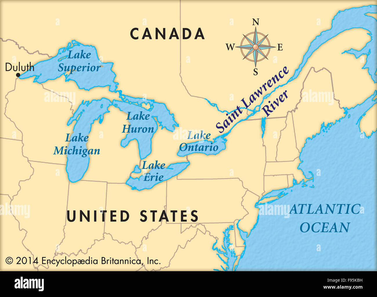 Gulf Of St Lawrence Map Saint River F95KBH.