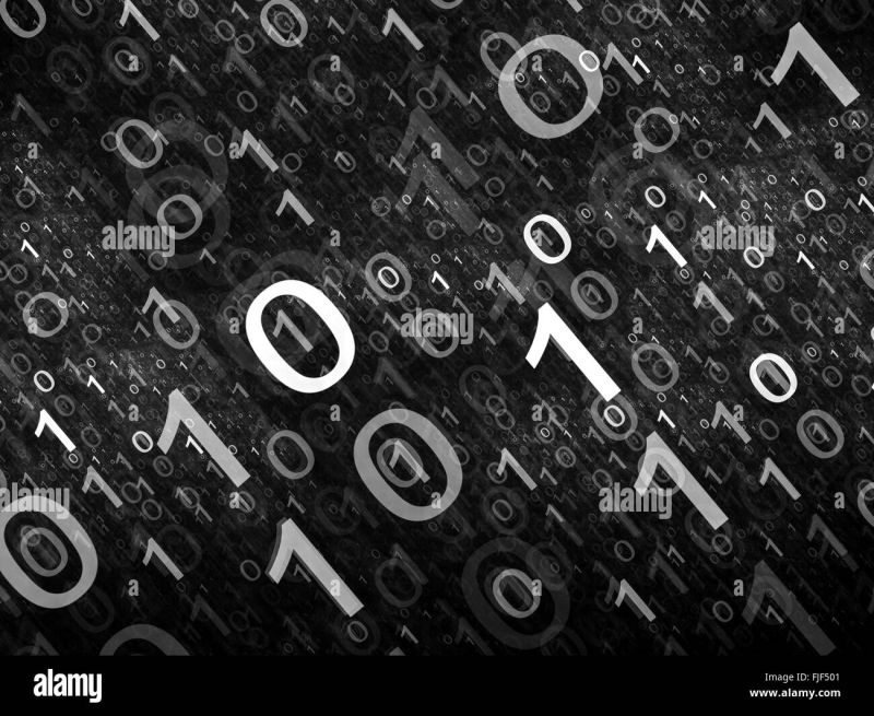 Binary Code In Space Intensity Map Computer Generated Abstract - Mobile Mountain Designs for Desktop