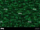 Green Binary Code Tech Background Stock Photo Alamy