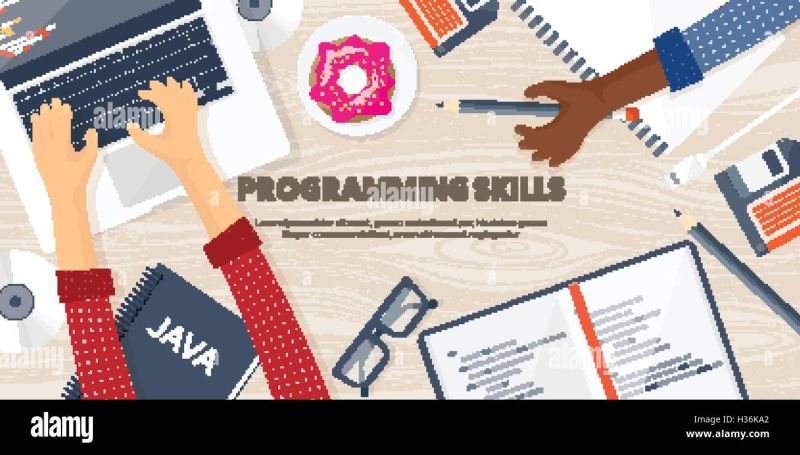 Programming Coding Flat Computing Background Code Hardware Software - Abstract Texture Collection - High Resolution Quality