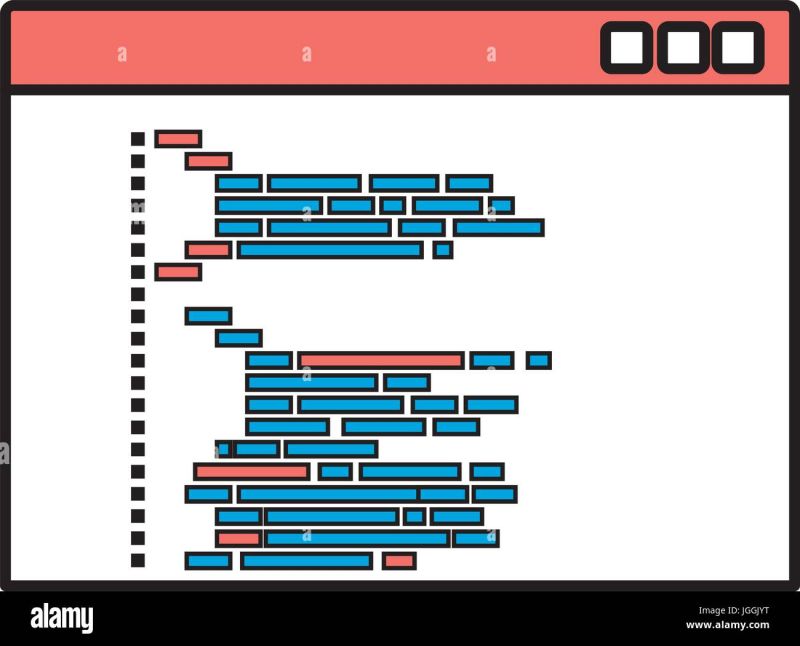 Silhouette Color Sections Of Programming Window With Script Code Stock Vector Image Art Alamy - Artistic 8K Abstract Backgrounds | Free Download