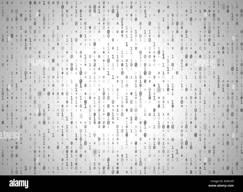 Vector Binary Code White Background Big Data And Programming Hacking - Best Mountain Illustrations in High Resolution