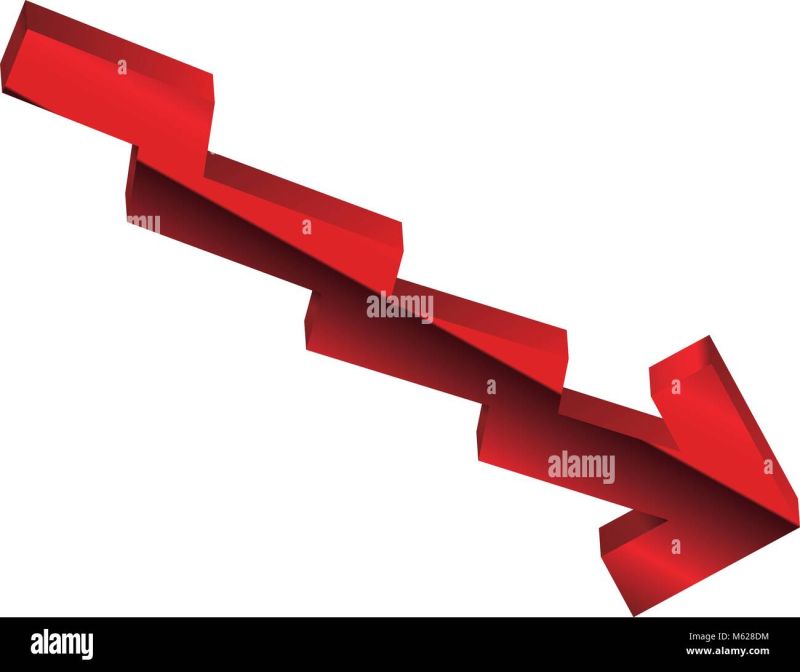 Arrow Statistics Decrease Icon Vector Illustration Graphic Design Stock Vector Image Art Alamy - High Quality Full HD Landscape Photos | Free Download