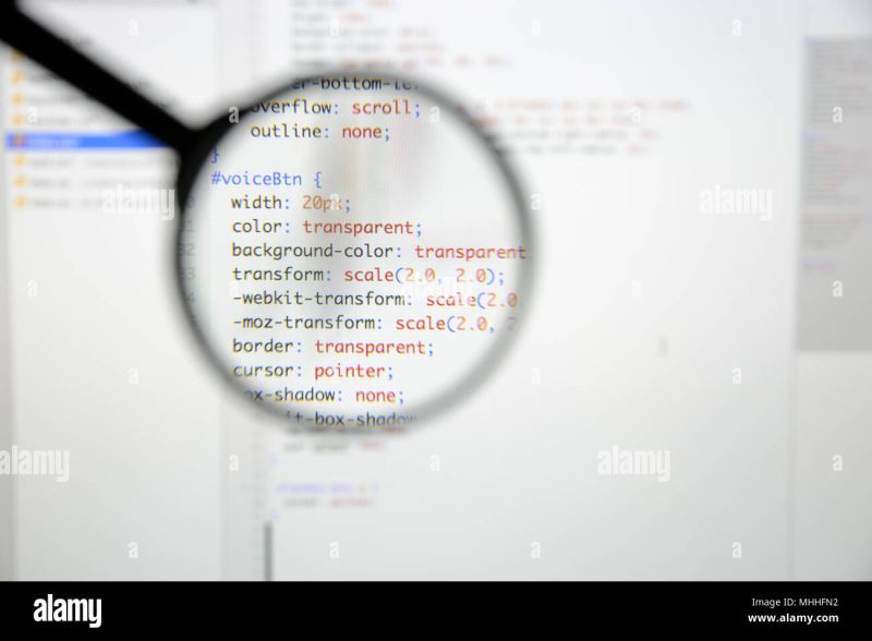 Real Css Code Developing Screen Programing Workflow Abstract Algorithm Concept Lines Of Css - Beautiful Light Art - High Resolution