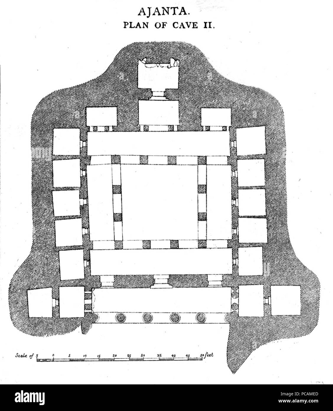 Ajanta Cave Black And White Stock Photos Images Alamy Ajanta Cave 2 Plan PCAMED 