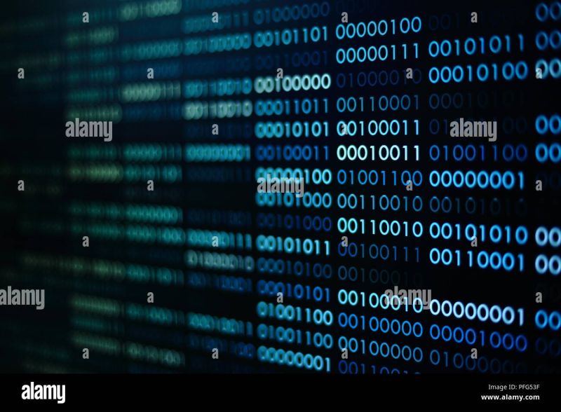 Binary Digital Code Blue Computer Background Numbers 1 0 Binary Code - Ultra HD Dark Images for Desktop