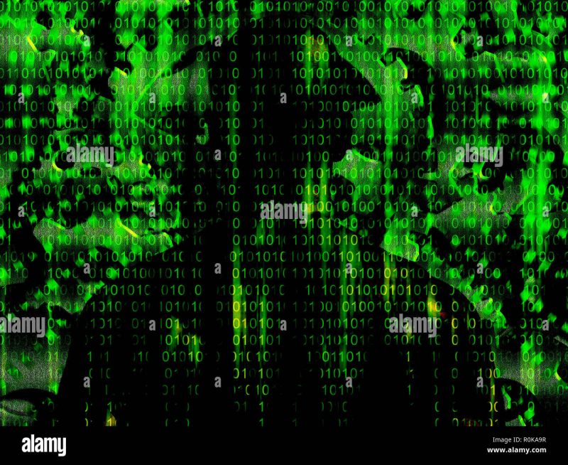 Gears With Binary Code Stock Photo Alamy - Full HD Dark Photos for Desktop