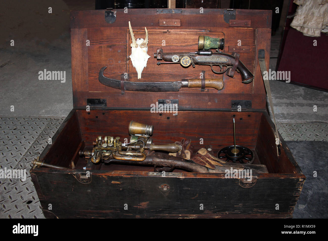 Steampunk bag 3 stock photo