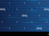 Blue Digital Binary Code Web Technology Background Vector Illustration