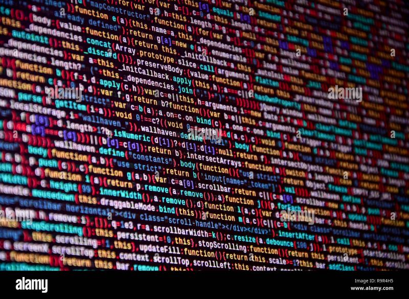 Shallow Depth Of Field Selective Focus Effect Abstract Source Code - Dark Texture Collection - Desktop Quality