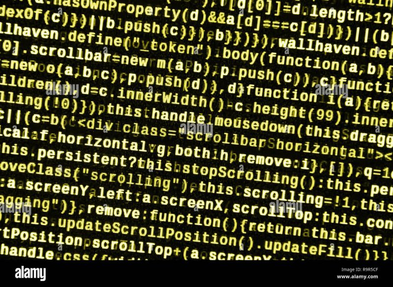 Displaying Program Code On Computer Information Technology Website - Modern Space Design - HD