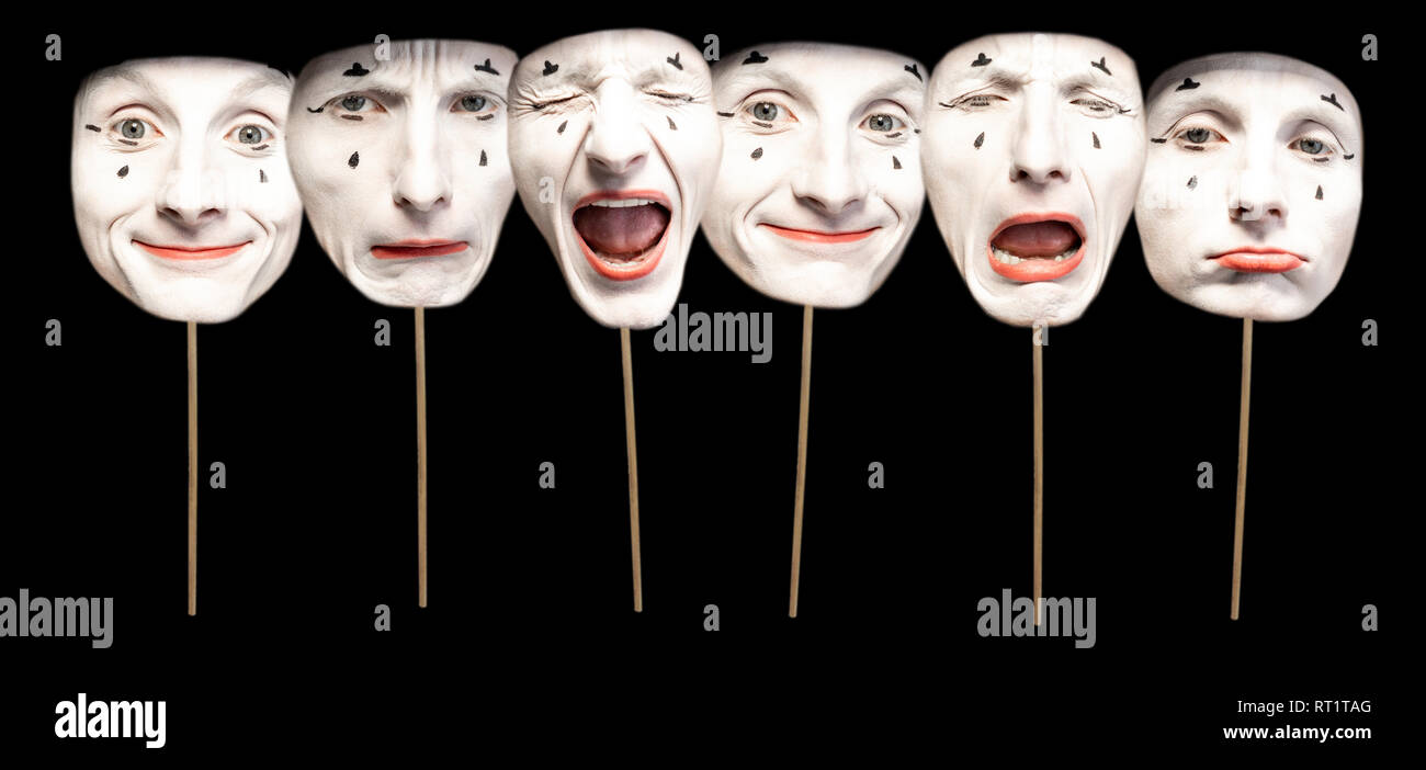 pics Pantomime Face Masks alamy