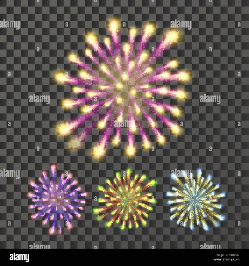 Fireworks Background Firework Petard Exploding In Night Light Effect - Ultra HD Sunset Image - Retina