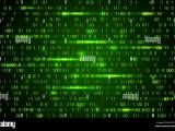 Abstract Technology Binary Code Background Digital Binary Data And
