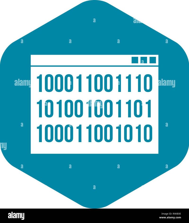 Binary Code Icon Image Stock Vector Image Art Alamy - Gradient Backgrounds - Beautiful HD Collection