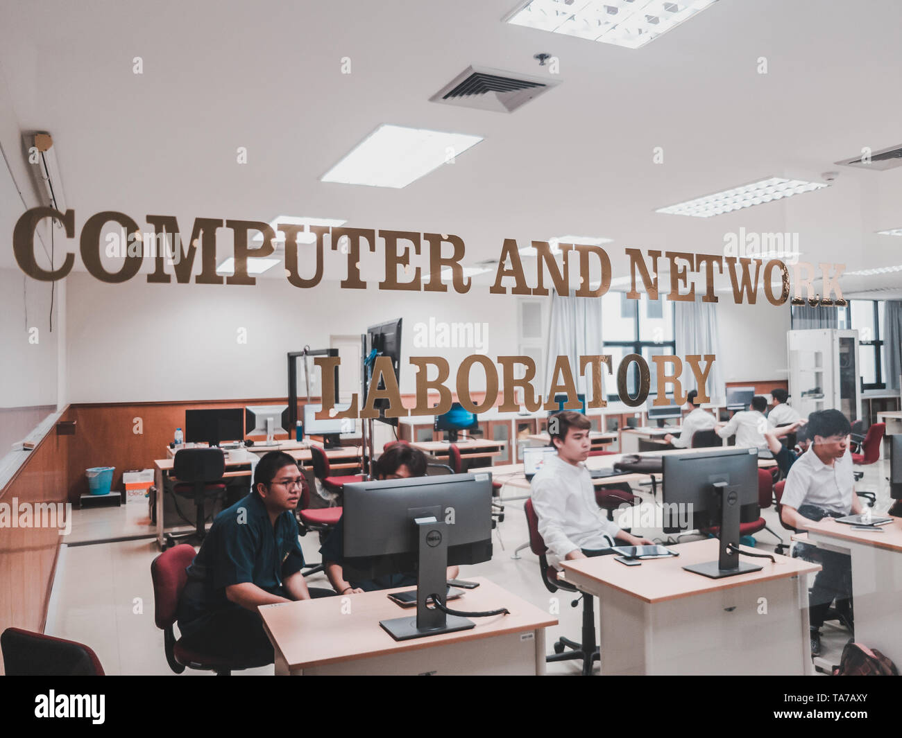 Computer Engineering Students Working In Computer And