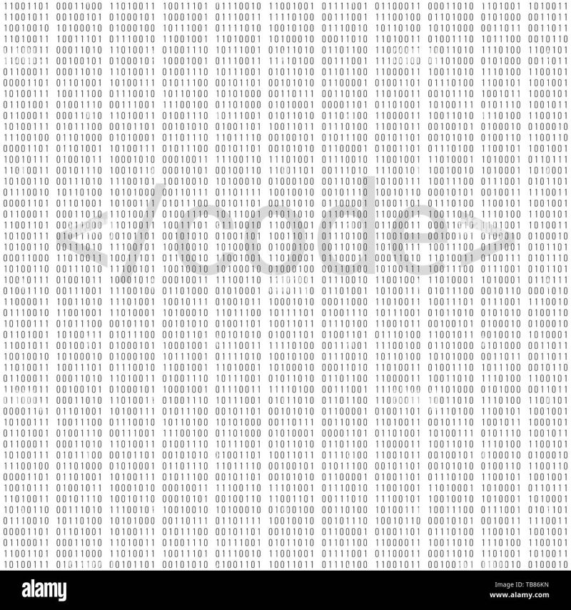 Binary Code Digital Technology Background Computer Data By 0 And 1 - Modern Dark Illustration - 4K