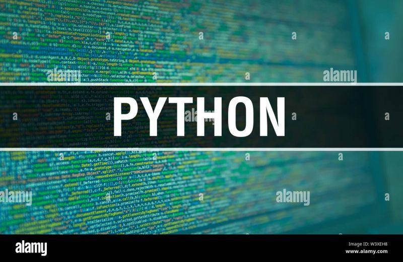 Learn Python Programming Language Stock Photo Alamy - Best Vintage Arts in Desktop