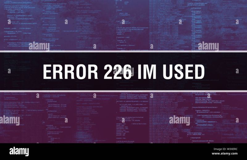 Error 226 Im Used Text Written On Programming Code Abstract Technology - Download Amazing Gradient Wallpaper | HD