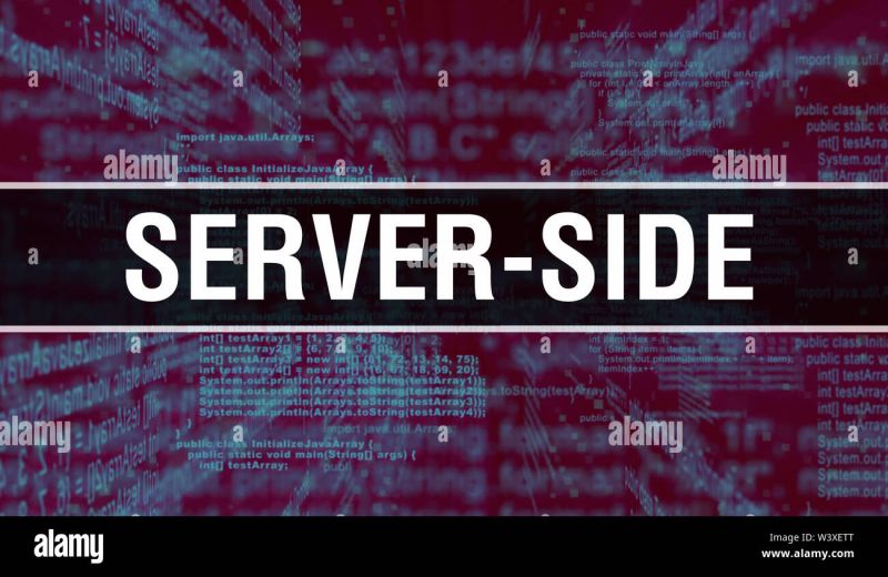 Server Side With Digital Java Code Text Server Side And Computer - Geometric Textures - Premium Mobile Collection