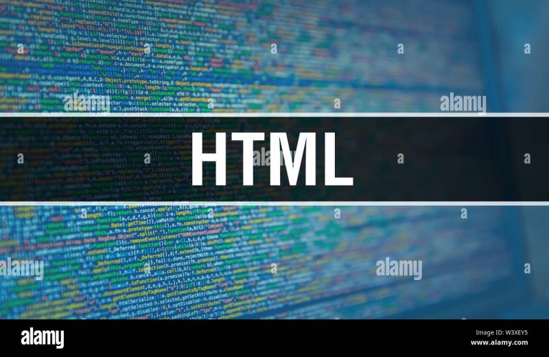 Html With Binary Code Digital Technology Background Abstract - Best Abstract Illustrations in High Resolution