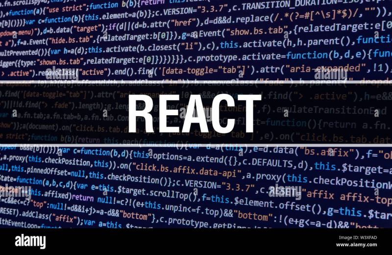 A Abstract Background Of Of Development Software Javascript Code React - Download Gorgeous Ocean Picture | Retina