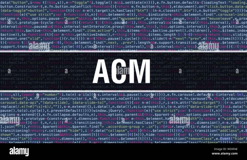 Acm Text Written On Programming Code Abstract Technology Background Of - Professional Retina Geometric Pictures | Free Download