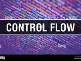 Control Flow With Abstract Technology Binary Code Background Digital