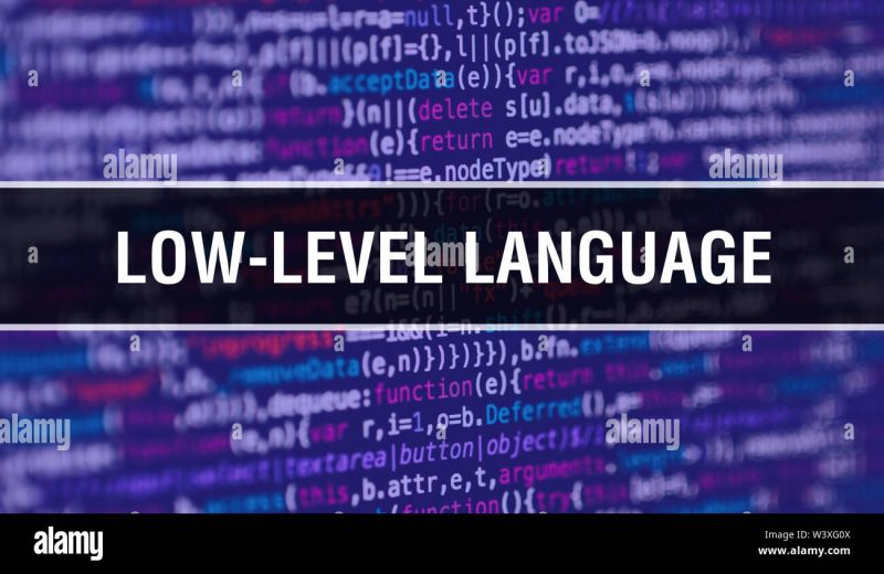 Low Level Language Concept With Random Parts Of Program Code Low Level Language With - Download Amazing Minimal Background | HD