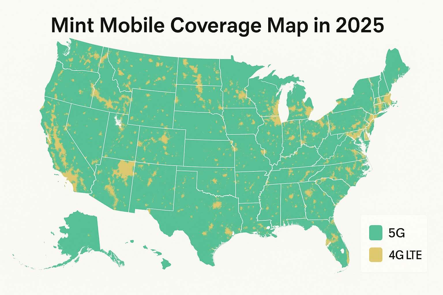 Mint Mobile Coverage Map In 2025 Guide To 5G LTE Coverage Cable TV Mint Mobile Coverage Map 