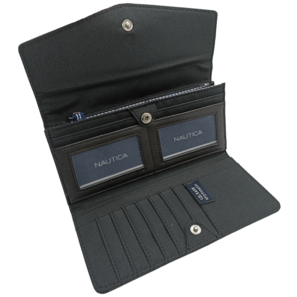Billetera Nautica Classic Black Original Para Mujer - CabShop