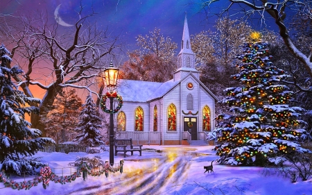 Comments on old church at christmas