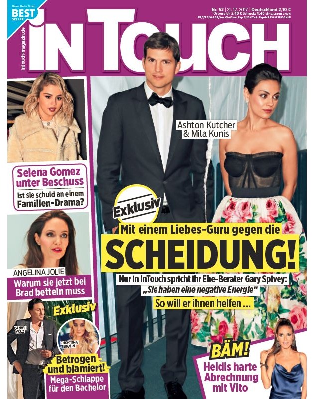 Ashton kutcher's nonprofit, thorn, aims to eliminate online child sexual exploitation, including thorn, founded in 2012 by actor and tech investor ashton kutcher and actress demi moore, partners. Exklusiv In Intouch Wie Ein Liebes Guru Die Ehe Von Mila Kunis 34 Und Ashton Presseportal