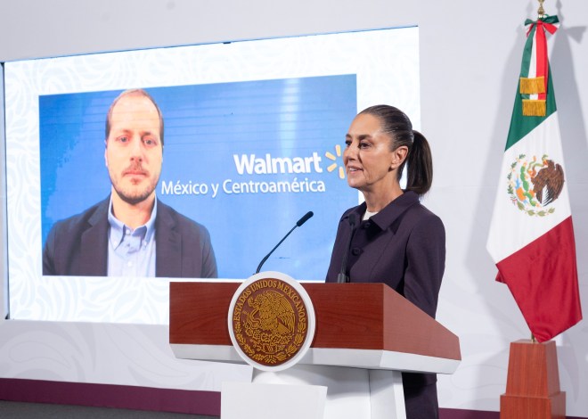 Gobierno de México anuncia inversión de 6 mil mdd por parte de Walmart para 2025 en el marco del Plan México