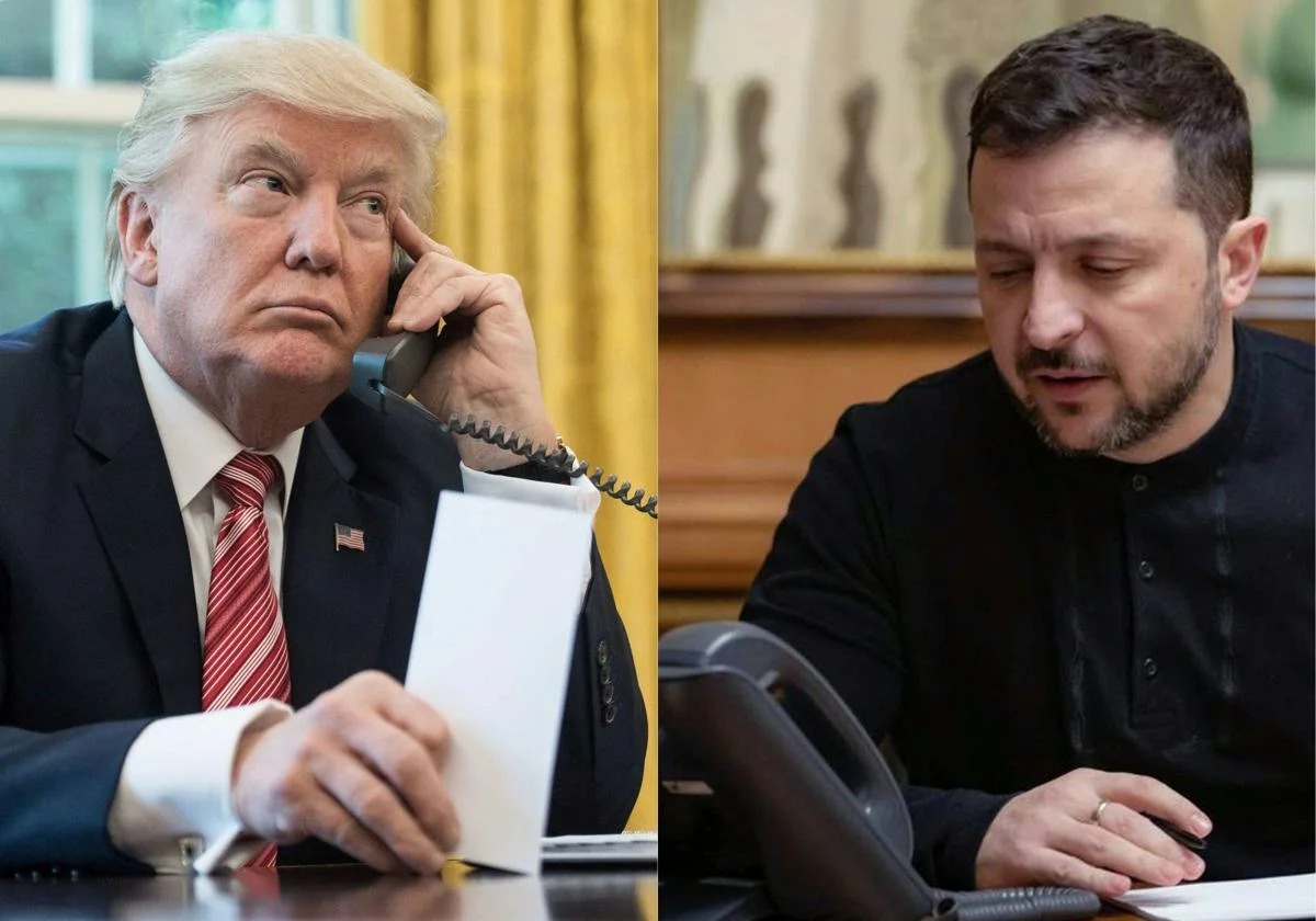 Trump y Zelenskyy sostienen conversación sobre la guerra en Ucrania