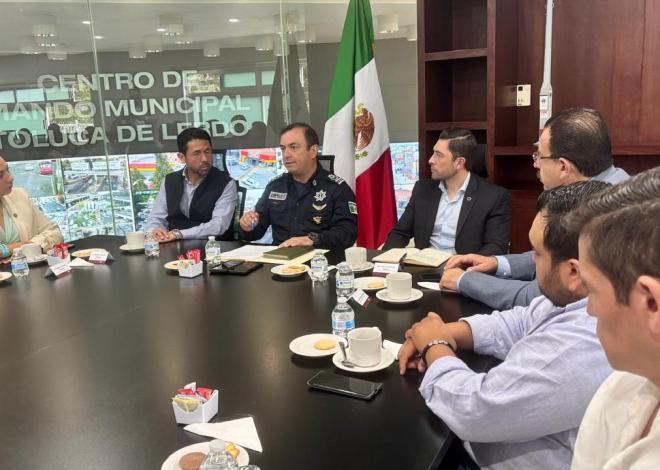 Toluca avanza en seguridad: empresarios reconocen resultados y refuerzan su compromiso