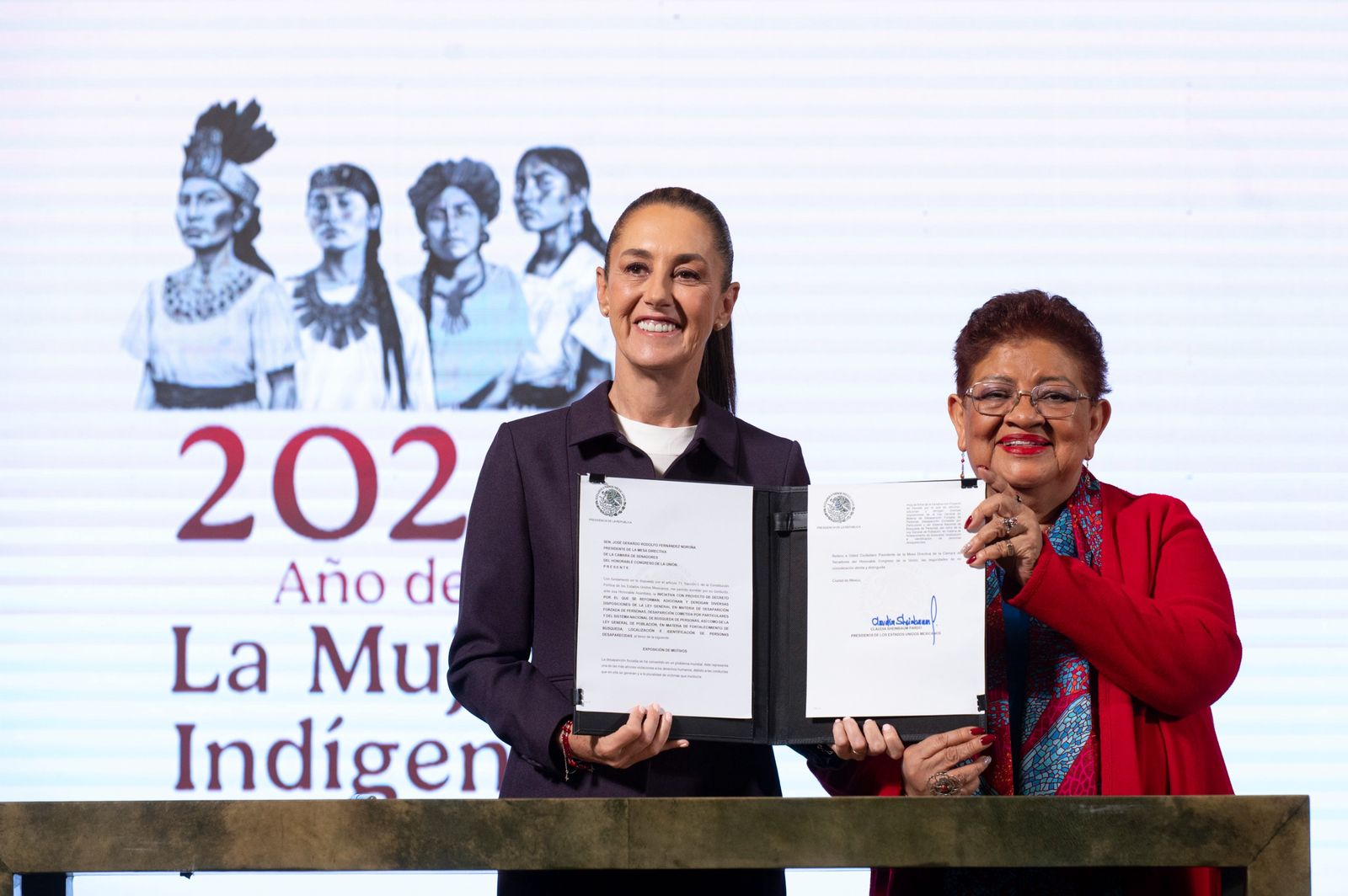 Claudia Sheinbaum firma y envía al senado iniciativa de Reforma para fortalecer la búsqueda de desaparecidos