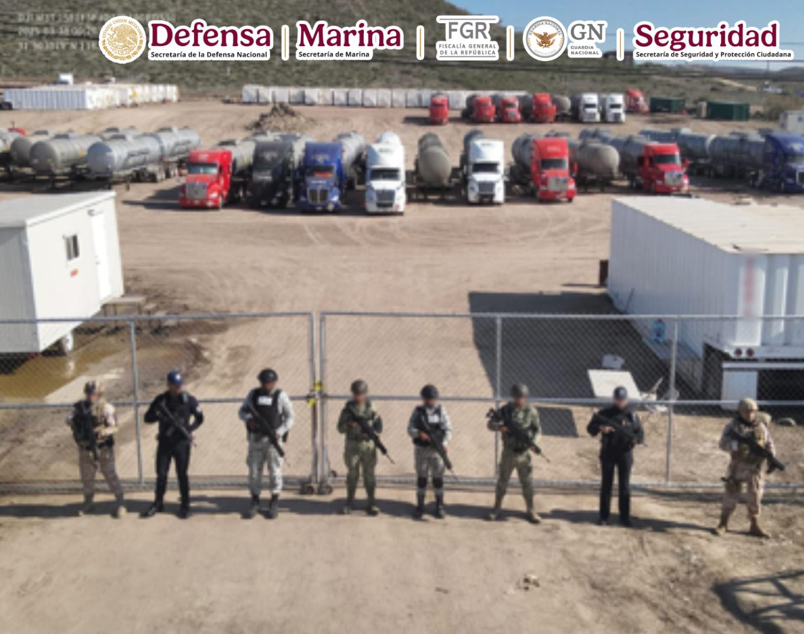Operativo en Baja California: Aseguran casi 8 millones de litros de hidrocarburo almacenados ilegalmente