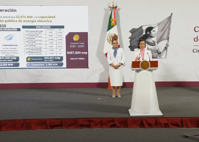 Gobierno de México invertirá más de 624 mil MDP en soberanía energética