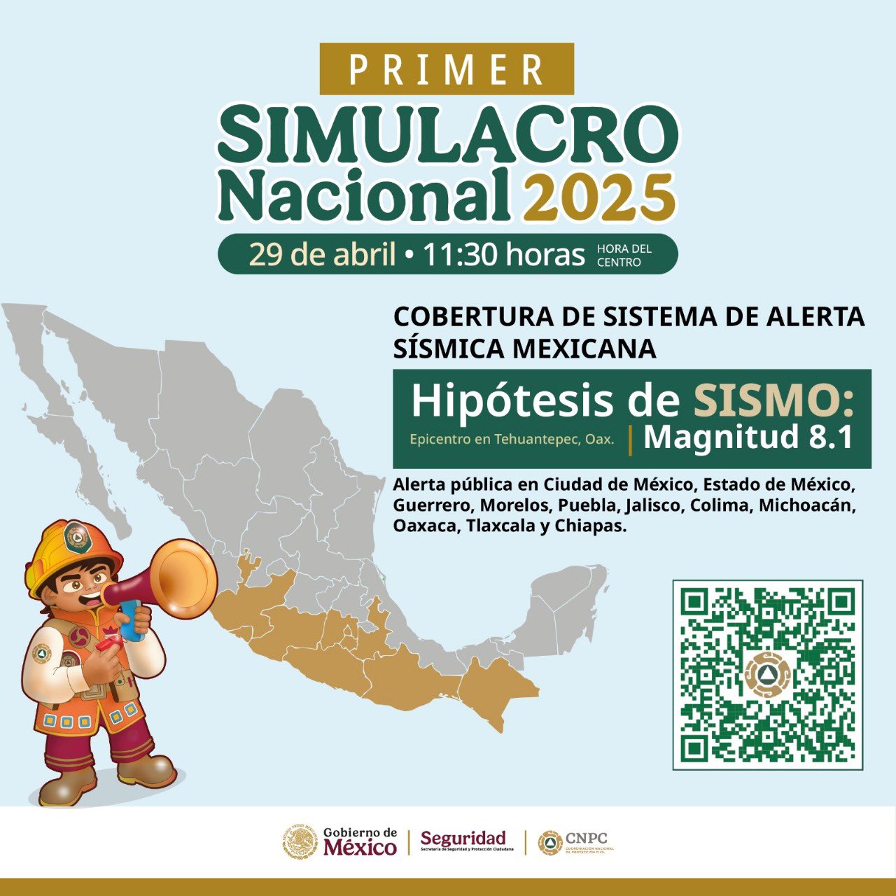 Mañana se activará la Alerta Sísmica en todo el país por el Primer Simulacro Nacional 2025.