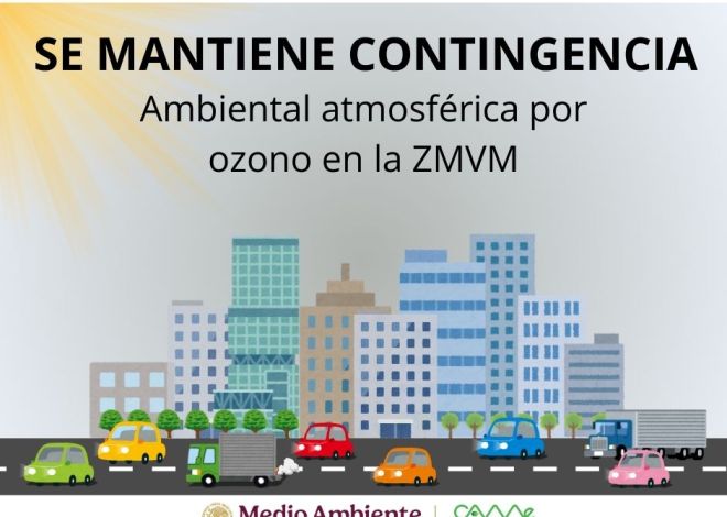Mantiene la CAMegalópolis Contingencia Ambiental por Ozono Este Miércoles 2 de Abril