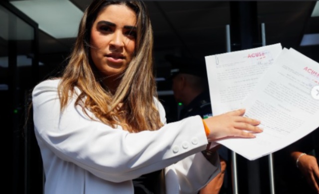 Acusa diputada Ealy ante la FGR al diputado Enrique Vázquez de violencia de género.