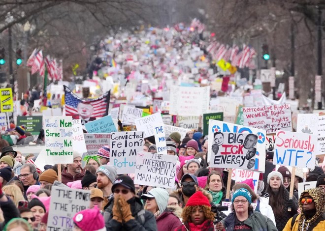 Protestan contra la política aislacionista de Trump en 50 ciudades de EEUU