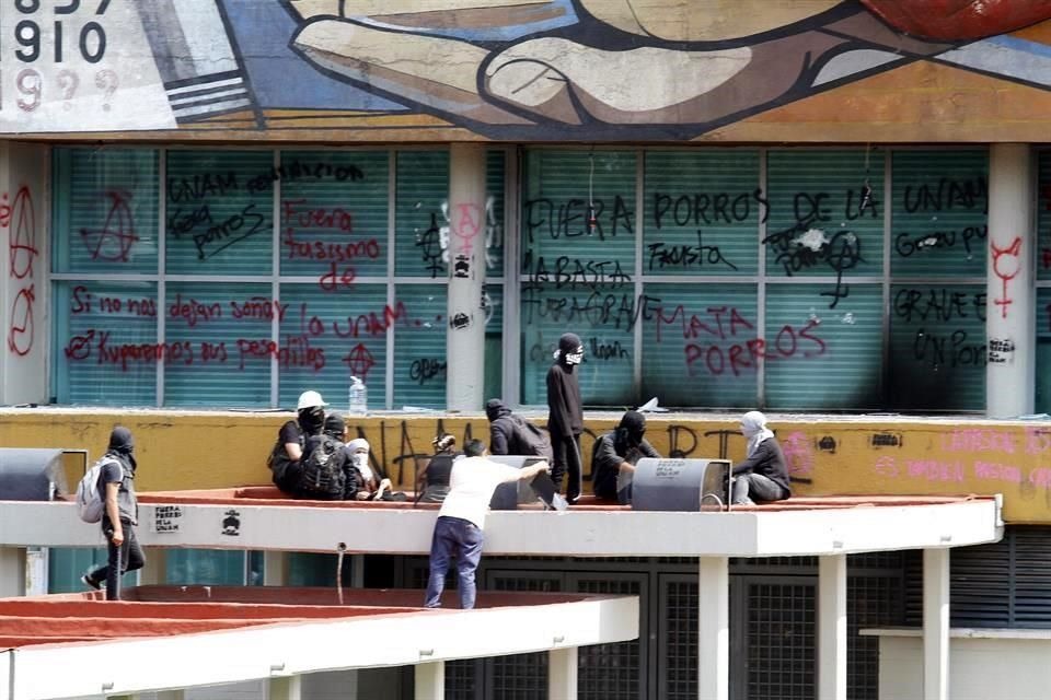 Se eliminará la suspensión o expulsión por actos vandálicos del reglamento de la UNAM